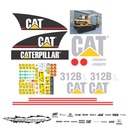 JUEGO DE CALCAS DE RESTAURACION PARA CAT 312BL 