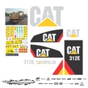 JUEGO DE CALCAS DE RESTAURACION PARA CAT 312E NVO