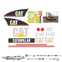 JUEGO DE CALCAS DE RESTAURACION PARA CAT 314C VJO