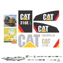 JUEGO DE CALCAS DE RESTAURACION PARA CAT 316EL NVO