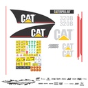 JUEGO DE CALCAS DE RESTAURACION PARA CAT 320B VJO