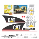 JUEGO DE CALCAS DE RESTAURACION PARA CAT 320CL VJO