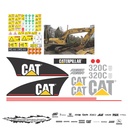 JUEGO DE CALCAS DE RESTAURACION PARA CAT 320CU VJO