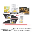 JUEGO DE CALCAS DE RESTAURACION PARA CAT 320DL VJO