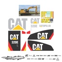 JUEGO DE CALCAS DE RESTAURACION PARA CAT 320EL NVO