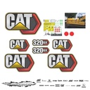 JUEGO DE CALCAS DE RESTAURACION PARA CAT 320GX PANAL