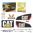 JUEGO DE CALCAS DE RESTAURACION PARA CAT 321DLCR NVO