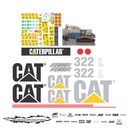 JUEGO DE CALCAS DE RESTAURACION PARA CAT 322L VJO
