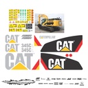 JUEGO DE CALCAS DE RESTAURACION PARA CAT 345CL NVO