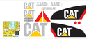 JUEGO DE CALCAS DE RESTAURACION PARA CAT 336DL NVO