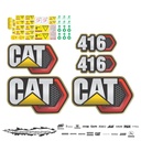 JUEGO DE CALCAS DE RESTAURACION PARA CAT 416 PANAL