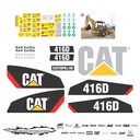 JUEGO DE CALCAS DE RESTAURACION PARA CAT 416D NVO