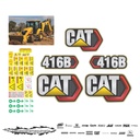 JUEGO DE CALCAS DE RESTAURACION PARA CAT 416B PANAL
