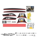 JUEGO DE CALCAS DE RESTAURACION PARA CAT 416CIT VJO