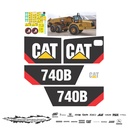 JUEGO DE CALCAS DE RESTAURACION PARA CAT 740B NVO