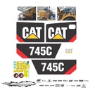 JUEGO DE CALCAS DE RESTAURACION PARA CAT 745C NVO