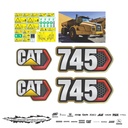 JUEGO DE CALCAS DE RESTAURACION PARA CAT 745 PANAL