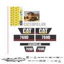 JUEGO DE CALCAS DE RESTAURACION PARA CAT 769D