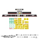 JUEGO DE CALCAS DE RESTAURACION PARA CAT D9T VJO