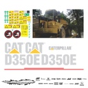 JUEGO DE CALCAS DE RESTAURACION PARA CAT D350E VJO 