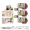 JUEGO DE CALCAS DE RESTAURACION PARA CAT DP40N PANAL