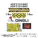 JUEGO DE CALCAS DE RESTAURACION PARA DINGLI JCPT 1218RT