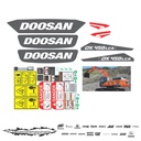 JUEGO DE CALCAS DE RESTAURACION PARA DOOSAN DX450 LCA