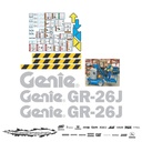 JUEGO DE CALCAS DE RESTAURACION PARA GENIE GR26J