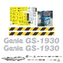 JUEGO DE CALCAS DE RESTAURACION PARA GENIE GS1930