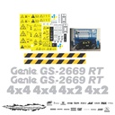 JUEGO DE CALCAS DE RESTAURACION PARA GENIE GS2669RT