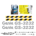 JUEGO DE CALCAS DE RESTAURACION PARA GENIE GS3232