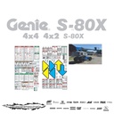 JUEGO DE CALCAS DE RESTAURACION PARA GENIE S80X