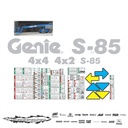 JUEGO DE CALCAS DE RESTAURACION PARA GENIE S85