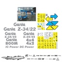 JUEGO DE CALCAS DE RESTAURACION PARA GENIE Z34/22