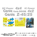 JUEGO DE CALCAS DE RESTAURACION PARA GENIE Z45/25