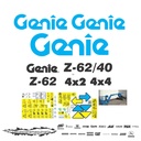 JUEGO DE CALCAS DE RESTAURACION PARA GENIE Z62/40