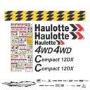 JUEGO DE CALCAS DE RESTAURACION PARA HAULOTTE COMPACT 12 DX
