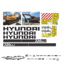 JUEGO DE CALCAS DE RESTAURACION PARA HYUNDAI R320LC7