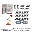 JUEGO DE CALCAS DE RESTAURACION PARA JLG E450AJ  NVO
