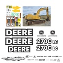 JUEGO DE CALCAS DE RESTAURACION PARA JOHN DEERE 270CLC SIN FRANJAS
