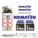 JUEGO DE CALCAS DE RESTAURACION PARA KOMATSU D65EX15