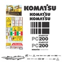 JUEGO DE CALCAS DE RESTAURACION PARA KOMATSU PC2006 AVANCE