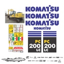 JUEGO DE CALCAS DE RESTAURACION PARA KOMATSU PC200LC7