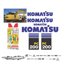 JUEGO DE CALCAS DE RESTAURACION PARA KOMATSU PC20011