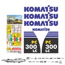 JUEGO DE CALCAS DE RESTAURACION PARA KOMATSU PC300LC8