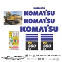 JUEGO DE CALCAS DE RESTAURACION PARA KOMATSU PC360LC10