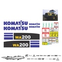 JUEGO DE CALCAS DE RESTAURACION PARA KOMATSU WA2006