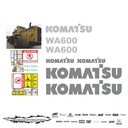 JUEGO DE CALCAS DE RESTAURACION PARA KOMATSU WA6003