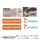 JUEGO DE CALCAS DE RESTAURACION PARA NORDBERG LOKOTRACK HP400