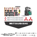 JUEGO DE CALCAS DE RESTAURACION PARA MITSUBISHI 2FBC25 